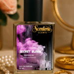 Secret Bloom by Scenteria Scents perfume bottle inspired by Romance by Rasasi, an elegant floral-woody-musk fragrance for women in Pakistan